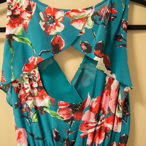 Lucky Brand 100% Silk Faux Wrap High Low Dress XS - Picture 7 of 9